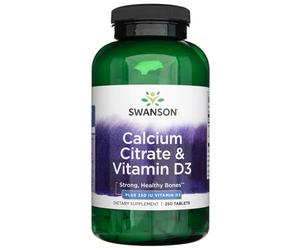 Swanson Citrato di calcio e vitamina D3 - 250 compresse