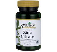 Swanson Citrato di zinco, citrato di zinco, 50 mg, 60 capsule
