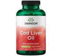 Swanson Cod Liver Oil, 700mg Double-Strength - 250 softgels