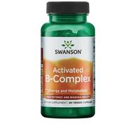 Swanson Complesso B attivato, Alta potenza, Forma coenzimatica attiva di vitamine del gruppo B, Maggiore efficienza, 60 capsule vegetali