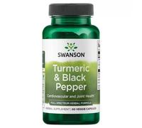 Swanson Curcuma e Pepe Nero (curcuma e pepe nero), 60 capsule vegetali