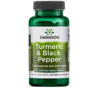 Swanson Curcuma e Pepe Nero (curcuma e pepe nero), 60 capsule vegetali