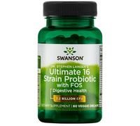 Swanson Dr. Stephen Langer's Ultimate 16 Strain Probiotic with FOS 3.2 BILLION CFU (60 Capsule veg)