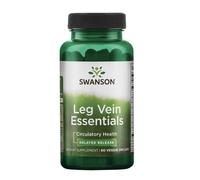 Swanson Elementi essenziali per le vene delle gambe, supporto per vene e vascolari, 60 capsule a base di erbe Integratore alimentare