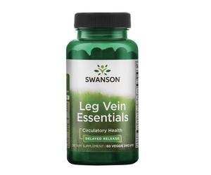 Swanson Elementi essenziali per le vene delle gambe, supporto per vene e vascolari, 60 capsule a base di erbe