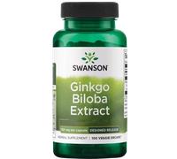 Estratto di Ginkgo Biloba Swanson, 120 mg, 100 capsule vegetali Estratto standardizzato di foglie di Ginkgo biloba in capsule vegetali, integratore…