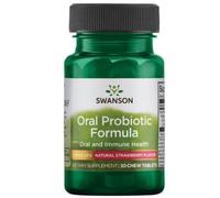 Swanson Formula probiotica orale , Fragola - 30 pastiglie