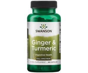 Swanson Ginger & Curmeric (zenzero + curcuma), 60 capsule