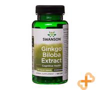 Swanson Ginkgo Biloba Estratto Cognitive Integratore 120 Pillole Supporto