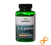 SWANSON L-Lysine 500mg Integratore Alimentare Supporto Stress, 100 Capsule