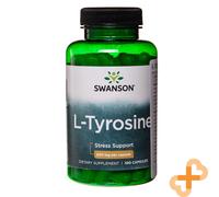 Swanson L-Tyrosina 500mg 100 Capsule Supporto Stress Integratore