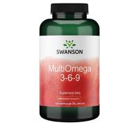 Swanson MultiOmega 3-6-9 Olio di lino, borragine e pesce, 120 capsule