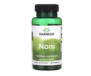 Swanson Noni, morinda, 500 mg, 60 capsule