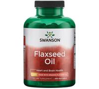 Olio di semi di lino SWANSON 1000 mg 100 capsule integratore per la salute ca...