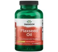 Olio di semi di lino SWANSON 1000 mg 100 capsule integratore per la salute ca...
