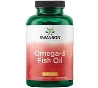 Swanson, Omega-3 Fish Oil, gusto limone, 150 capsule molli - spedizione lampo