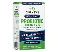 Swanson - Probiotico Quotidiano + Prebiotico per Uomini, 60 capsule vegetali