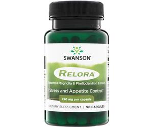 Swanson Relora, 250 mg, 90 capsule Miscela di estratti di corteccia di magnolia e sughero, integratore alimentare