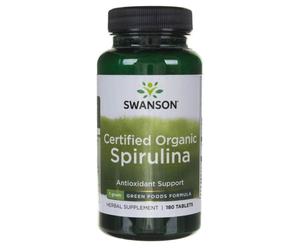 Swanson Spirulina biologica certificata 500 mg - 180 compresse