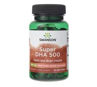 Super DHA 500 da calamari alimentari 30 Capsule molli Swanson Health Products