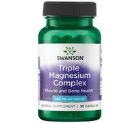 Swanson Triple Magnesium Complex, magnesio da 3 fonti, 400 mg, 30 capsule