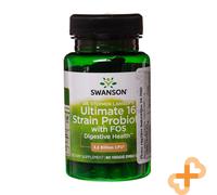 Swanson Ultimate 16 Strain Probiotico Con Fos 60 Pillole Digestive Salute
