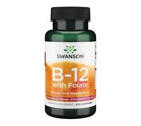 SWANSON Vitamina B12 con folato - Gusto Fragola 250 St