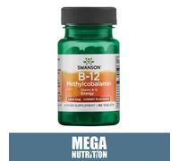 Swanson Vitamina B-12 Metilcobalamina 2500mcg Ciliegia 60 Compresse Per Nervo