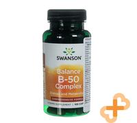 Swanson Vitamina B - 50 Complesso 100 Pillole Energia Boost Metabolismo Immunità