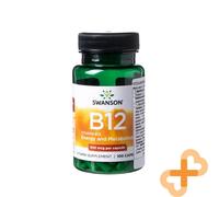 Vitamina B12 Cianocobalamina 500 mcg 100 Capsule Swanson Health Products
