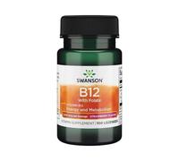 Swanson Vitamina B12 1000 mcg + Folato, St RAW berry - 100 pastiglie