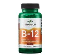 Swanson Vitamina B12 250 cps 500mcg - Riduce l'affaticamento