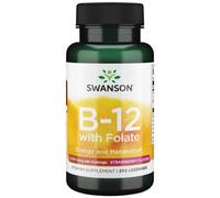 SWANSON Vitamina B12 con folato - Gusto Fragola 250 St