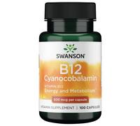 Vitamina B12 Cianocobalamina 500 mcg 100 Capsule Swanson Health Products