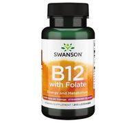 SWANSON Vitamina B12 con folato - Gusto Fragola 250 St