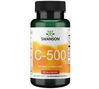 Swanson Vitamina C 500 mg con bacche di rosa canina - 100 capsule