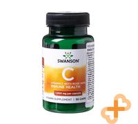 Swanson Vitamina C con Rosa Hips Estratto 1000 MG 30 Pillole Immunità Supporto
