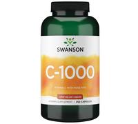 Swanson, vitamina C with Rose Hips, 1000 mg, 250 capsule - spedizione lampo