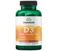Swanson Vitamina D3 con olio di cocco, 2.000 UI (50 mg)