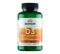 Swanson Vitamina D3 con olio di cocco 60 St
