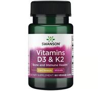 SWANSON Vitamine D3 2000 UI e K2 75 mcg 60 Pc