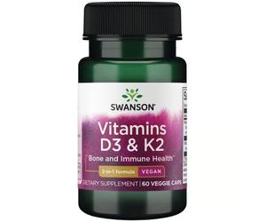 SWANSON Vitamine D3 2000 UI e K2 75 mcg 60 Pc