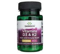 Swanson Vitamins D3 & K2 (60 Capsule)