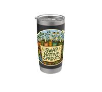 SWAP NATIVE SPROUTS Scambio Piantine Locali Bicchiere termico in acciaio inox doppia parete