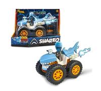 Swap Riders Quad SHARKO, veicolo giocattolo a forma di squalo, con 1 statuetta di un Rider, più di 12 pezzi intercambiabili, per ragazzi e ragazze dai 4 anni, famoso (WAP01200)