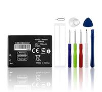 SwarKing Batteria di ricambio CAB22B0000C1 CAB0400000C1 compatibile con Al-Catel One Touch 665, OT-665, OT-665x, OT-2010, OT-2010D, OT-2010G, Al-Catel Sesame II, Al-Catel OneTouch 2012 con strumenti