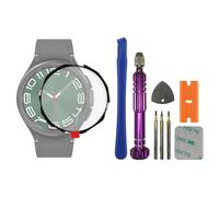 SwarKing Display Glass vetro frontale esterno esterno vetro di ricambio compatibile con Galaxy Watch 6 SM-R960 47 mm con kit di riparazione