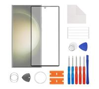 SwarKing Display Glass vetro frontale esterno esterno vetro vetro schermo di ricambio compatibile con Samsung Galaxy S23 Ultra con kit di riparazione