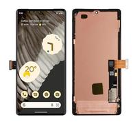 SwarKing Display LCD compatibile con Google Pixel 7 Pro GP4BC GE2AE (nero con cornice) Ricambi con strumenti gratuiti