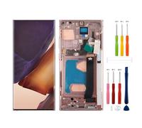 SwarKing Display TFT compatibile con Samsung Galaxy Note 20 Ultra 5G SM-N986B SM-N986U 17,5 cm (6,9 pollici) (senza impronte digitali), digitalizzatore touch screen con strumenti di riparazione oro